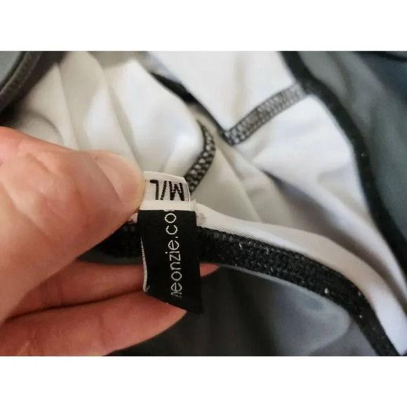 Onzie Gray and Yellow Printed Yoga Legging sz M/L - Picture 5 of 7